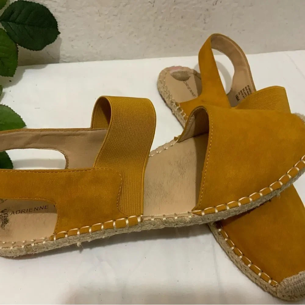 Adrienne Vittadini Angelo Women's Suede Espadrille Sandals Size‎ 10